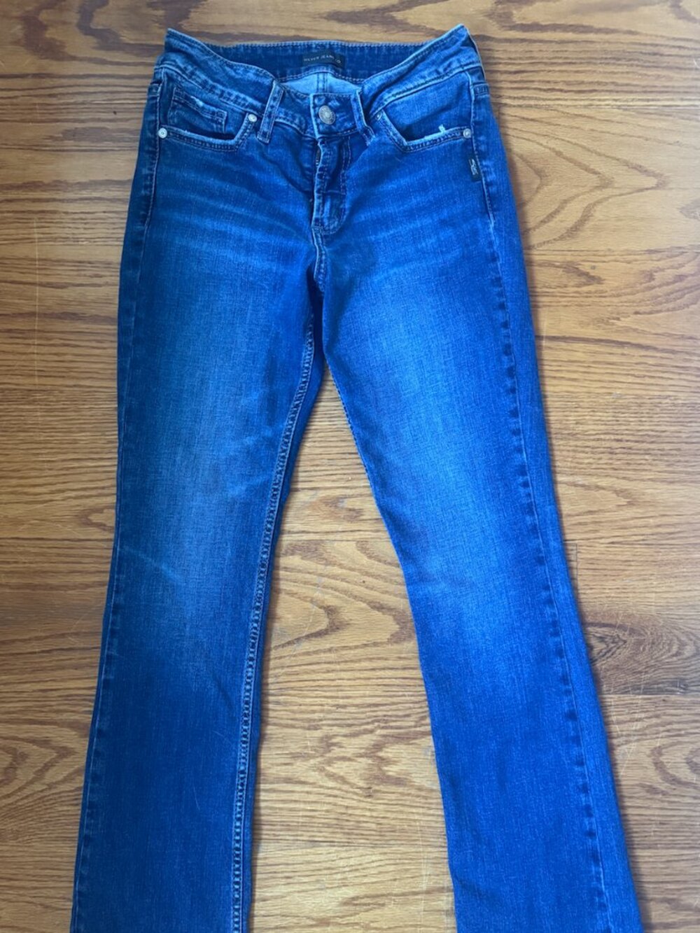Silver Jeans Co. Suki Mid Rise Stretchy Slim Bootcut Jeans 28